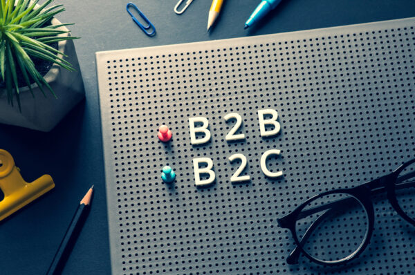 B2B B2C and glasses