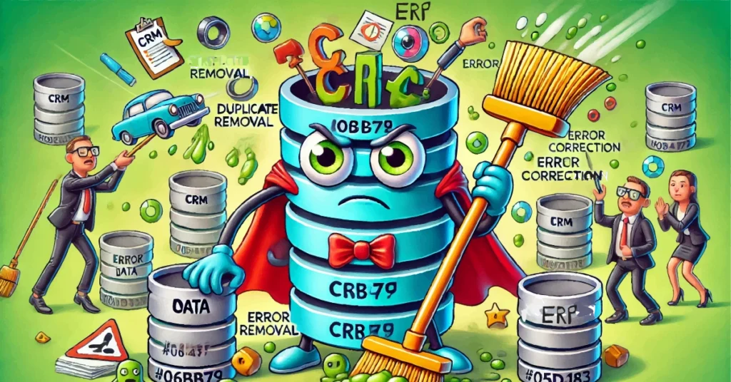 crm data cleansing animation