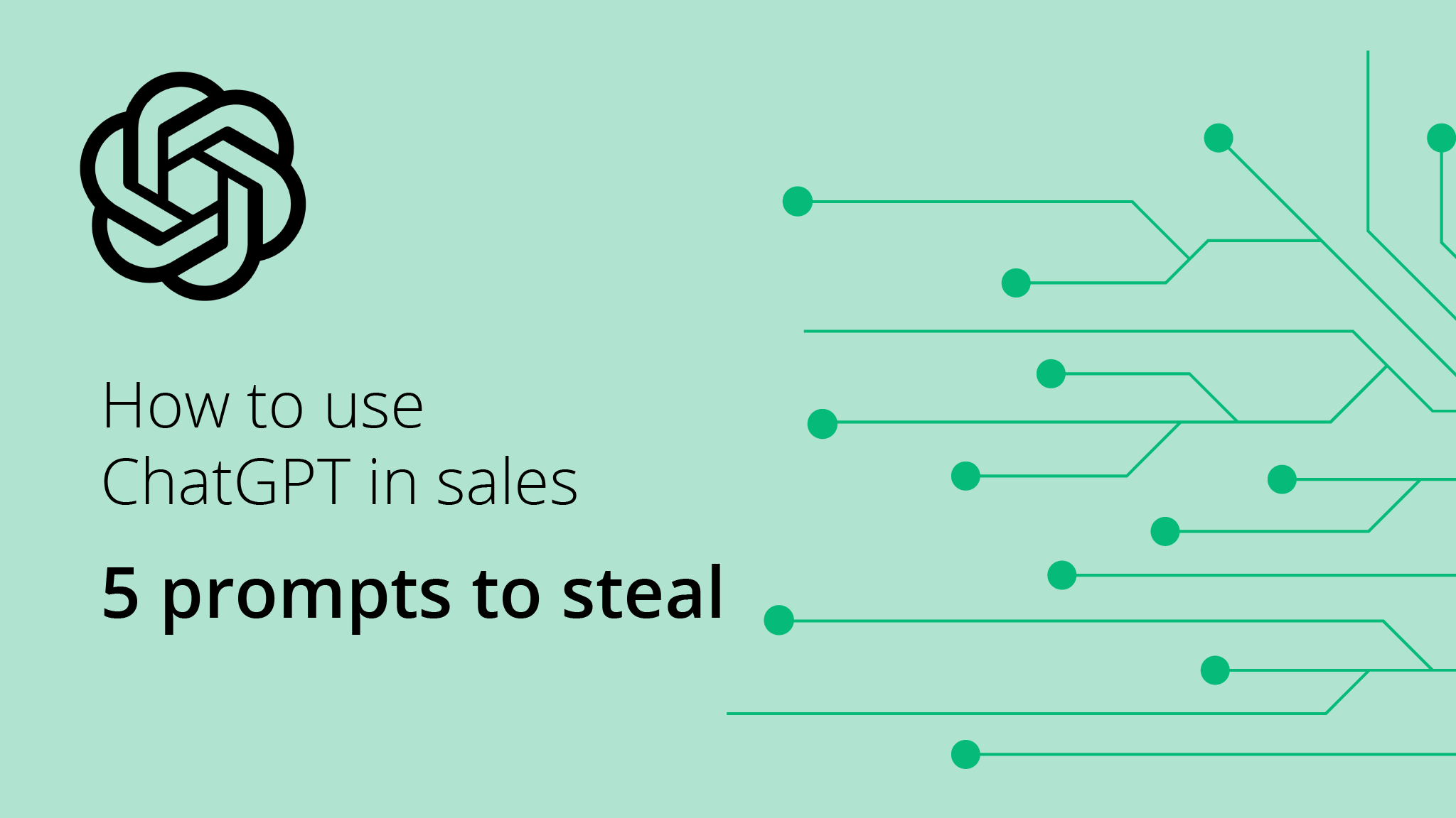 how to use chatgpt for sales