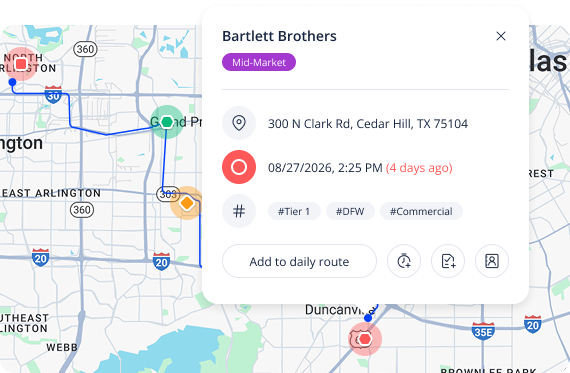 sales route planning